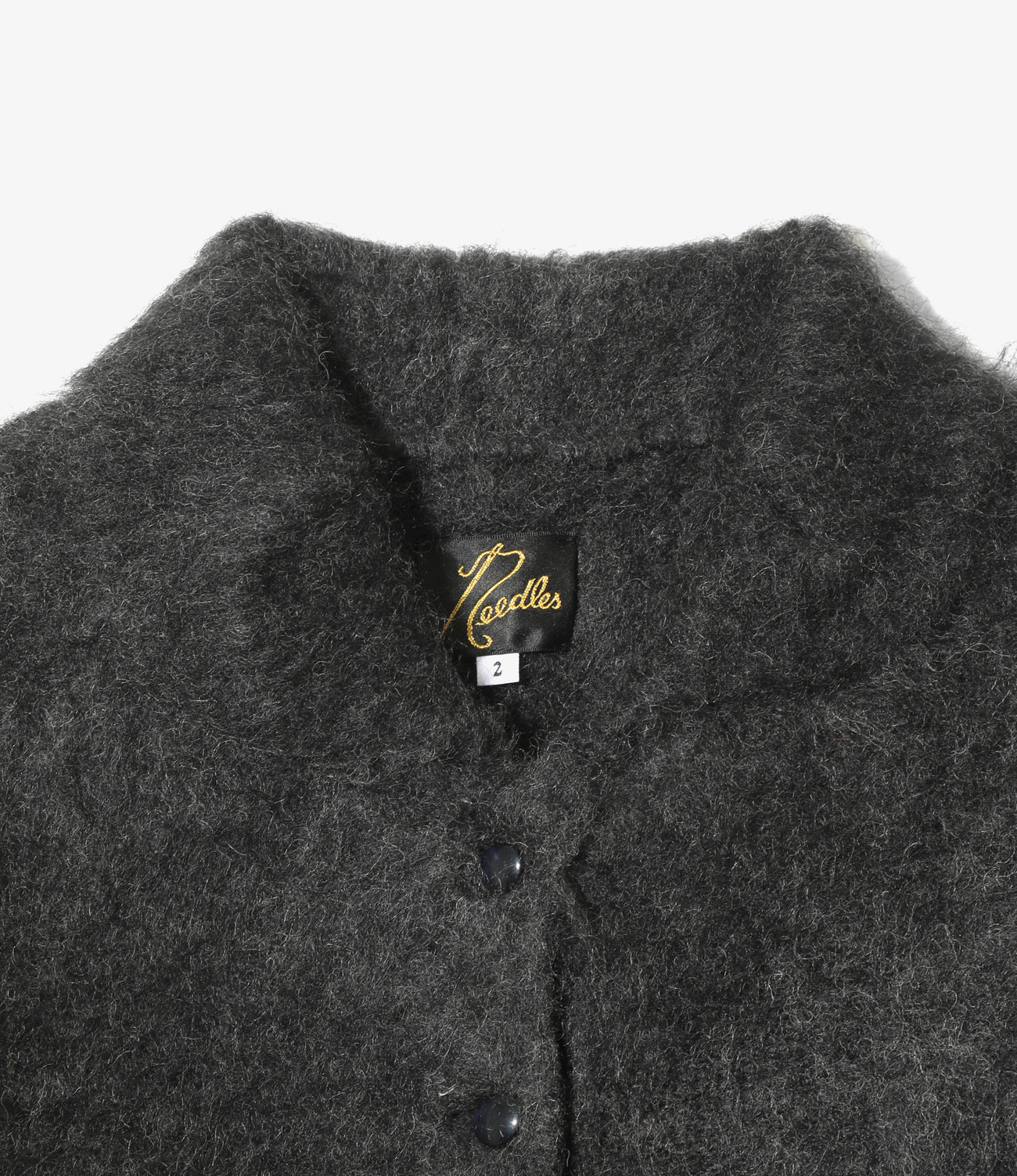 Round Collar Cardigan - Solid