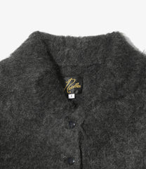 Round Collar Cardigan - Solid