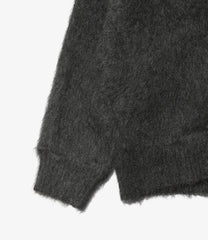Round Collar Cardigan - Solid