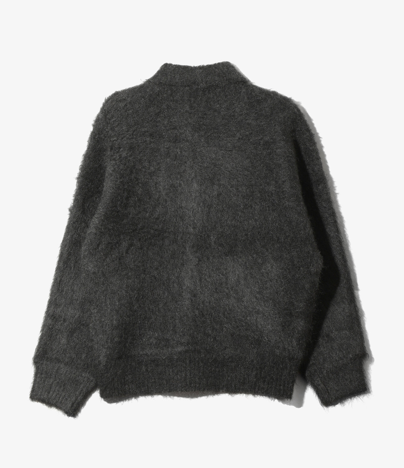 Round Collar Cardigan - Solid
