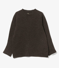 Damaged Crew Sweater - Shetland Wool