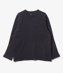 Damaged Crew Sweater - Shetland Wool
