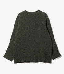 Damaged Crew Sweater - Shetland Wool
