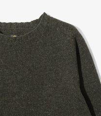 Damaged Crew Sweater - Shetland Wool
