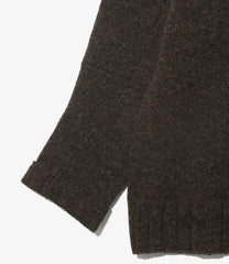 Damaged V Neck Cardigan-ShetlandWool