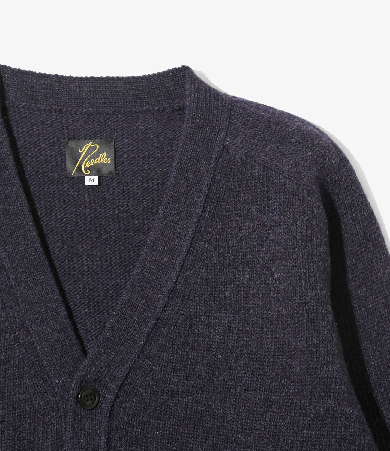 Damaged V Neck Cardigan-ShetlandWool