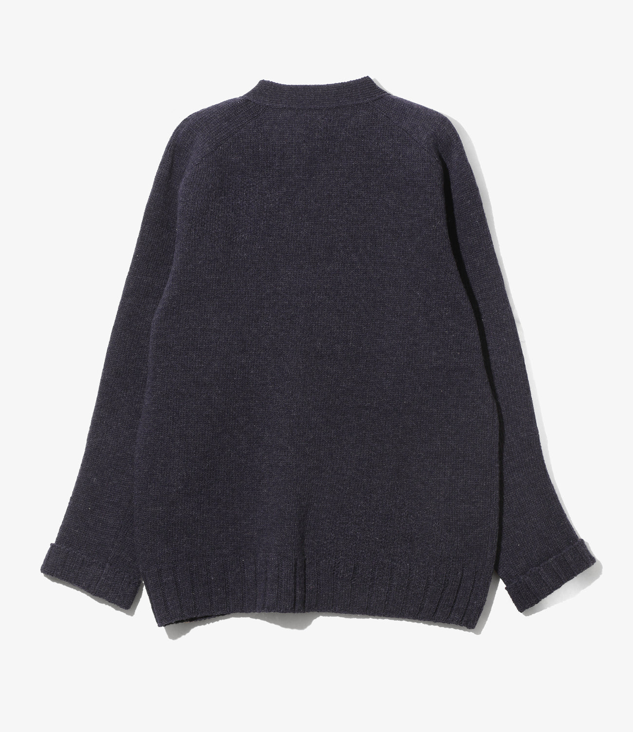 Damaged V Neck Cardigan-ShetlandWool