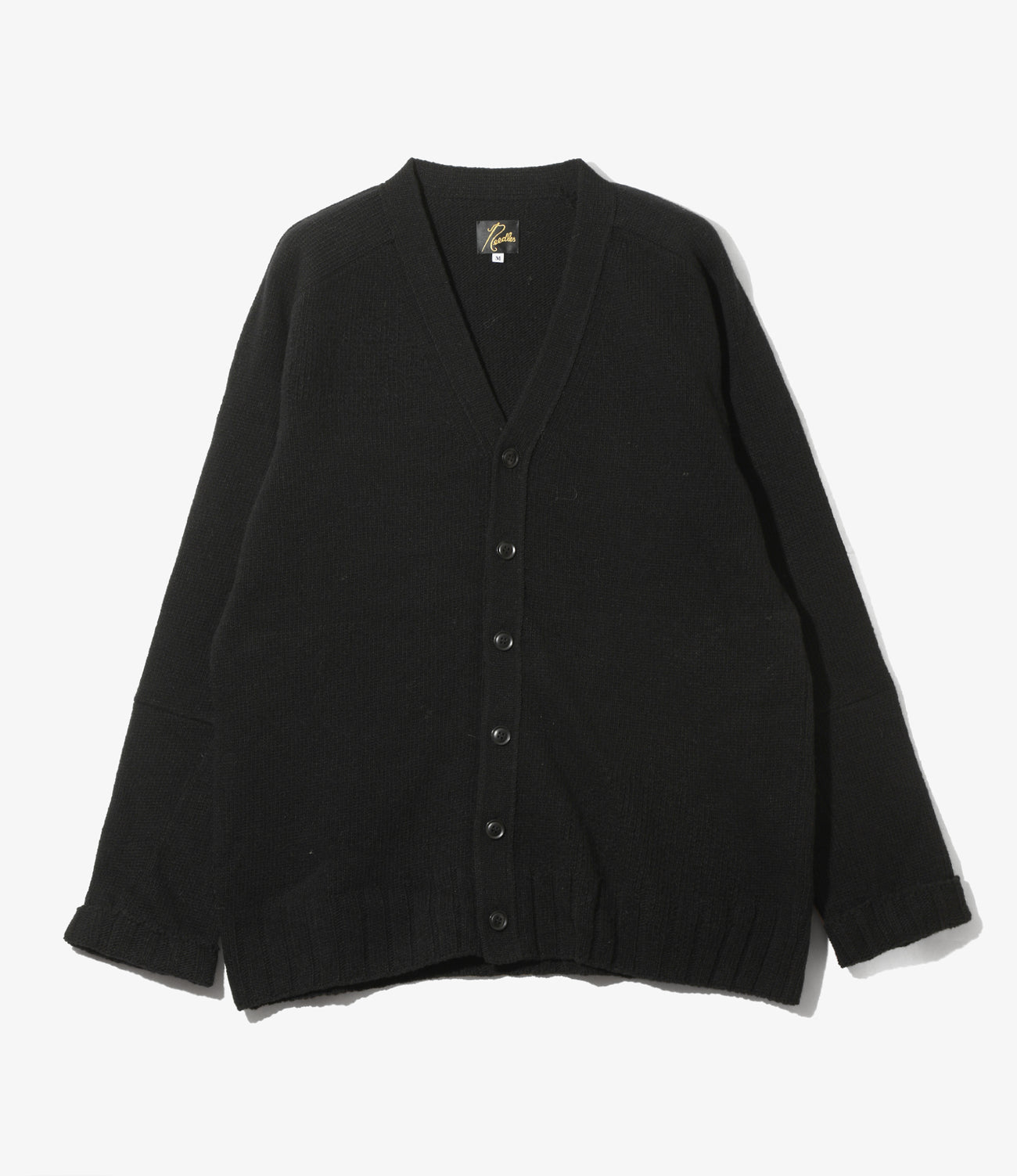 Damaged V Neck Cardigan-ShetlandWool