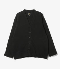 Damaged V Neck Cardigan-ShetlandWool