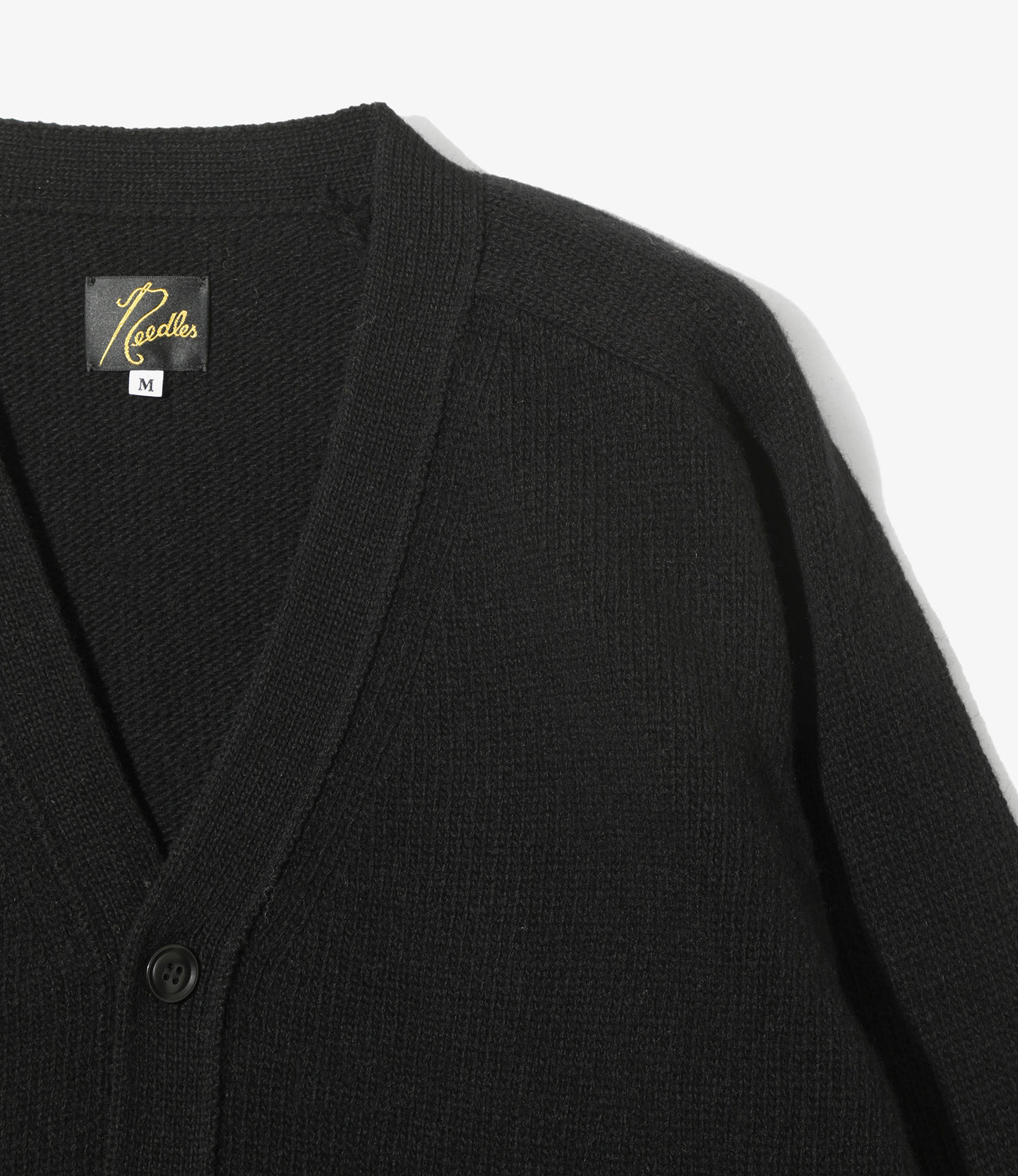 Damaged V Neck Cardigan-ShetlandWool