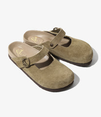 Clog Sandal - Mary Jane / Suede