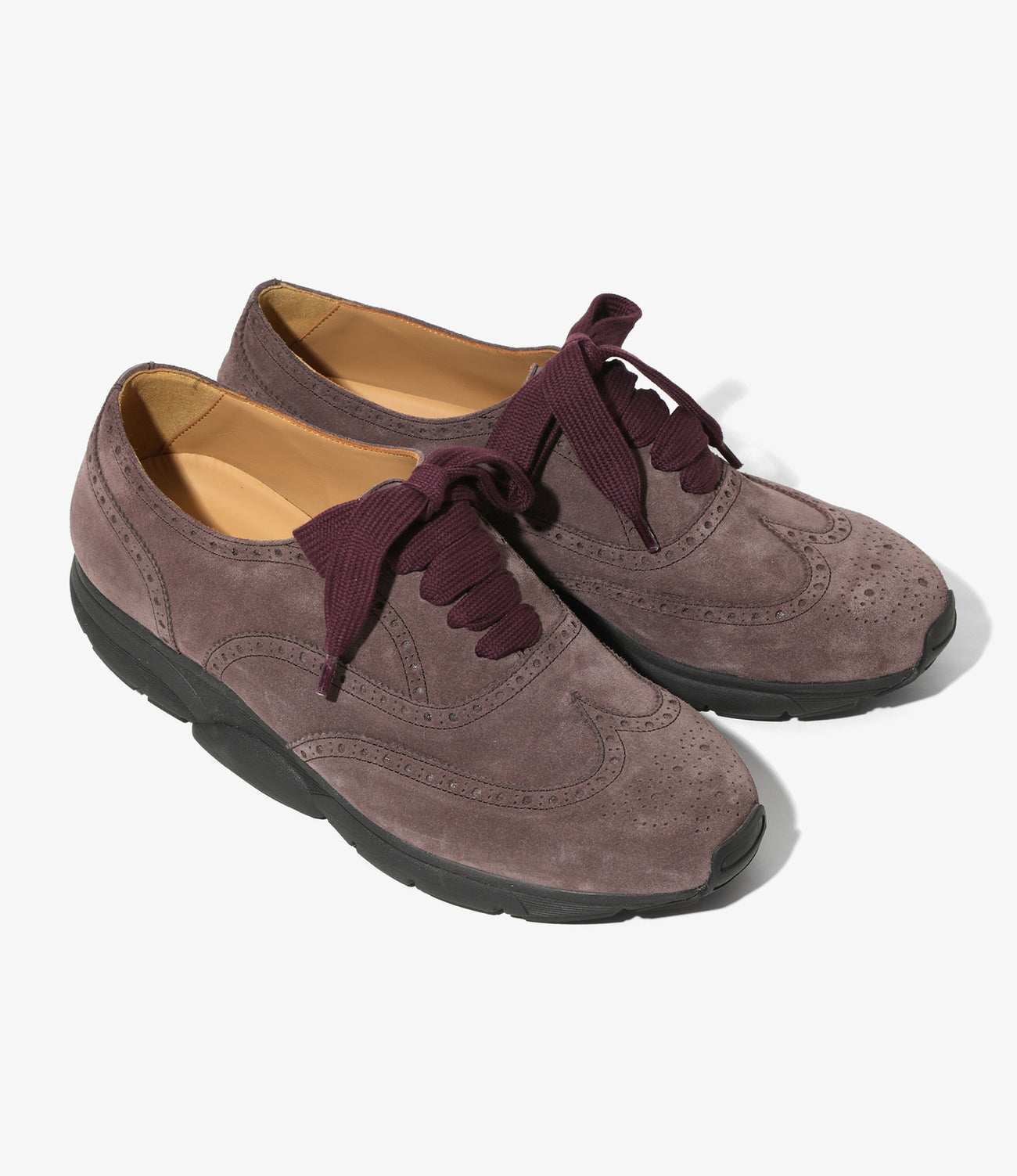 Wing Tip Shoes - Suede