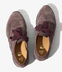 Wing Tip Shoes - Suede