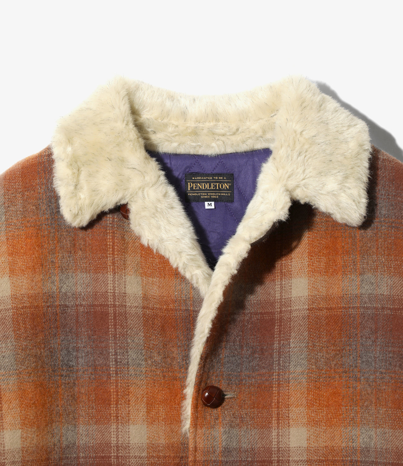 〈NEEDLES〉x〈PENDLETON〉Shawl Collar Coat - Wool Plaid Melton