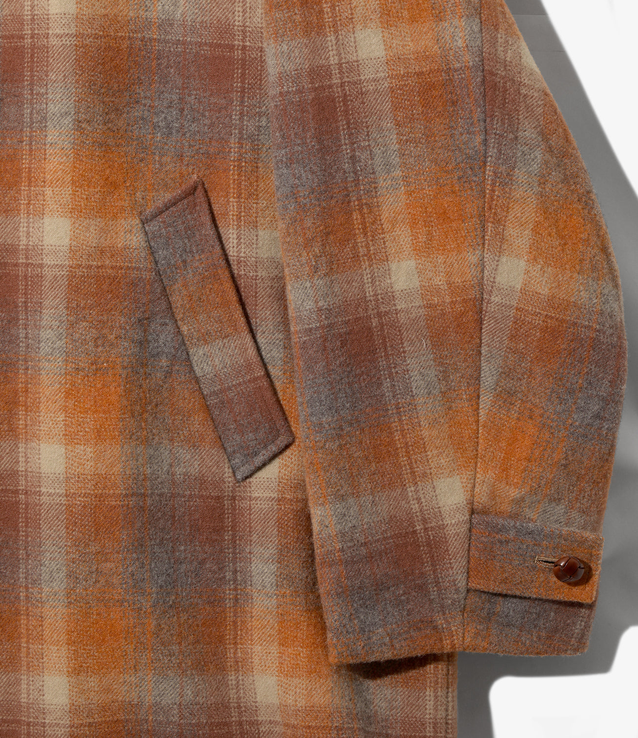 〈NEEDLES〉x〈PENDLETON〉Shawl Collar Coat - Wool Plaid Melton