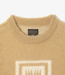 〈NEEDLES〉x〈PENDLETON〉Mohair Sweater - Harding
