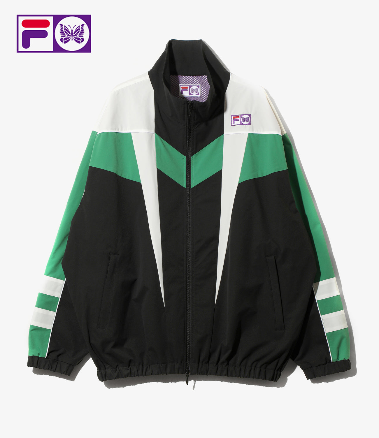 〈NEEDLES〉x〈FILA〉Star Cut Over Sized Windbreaker