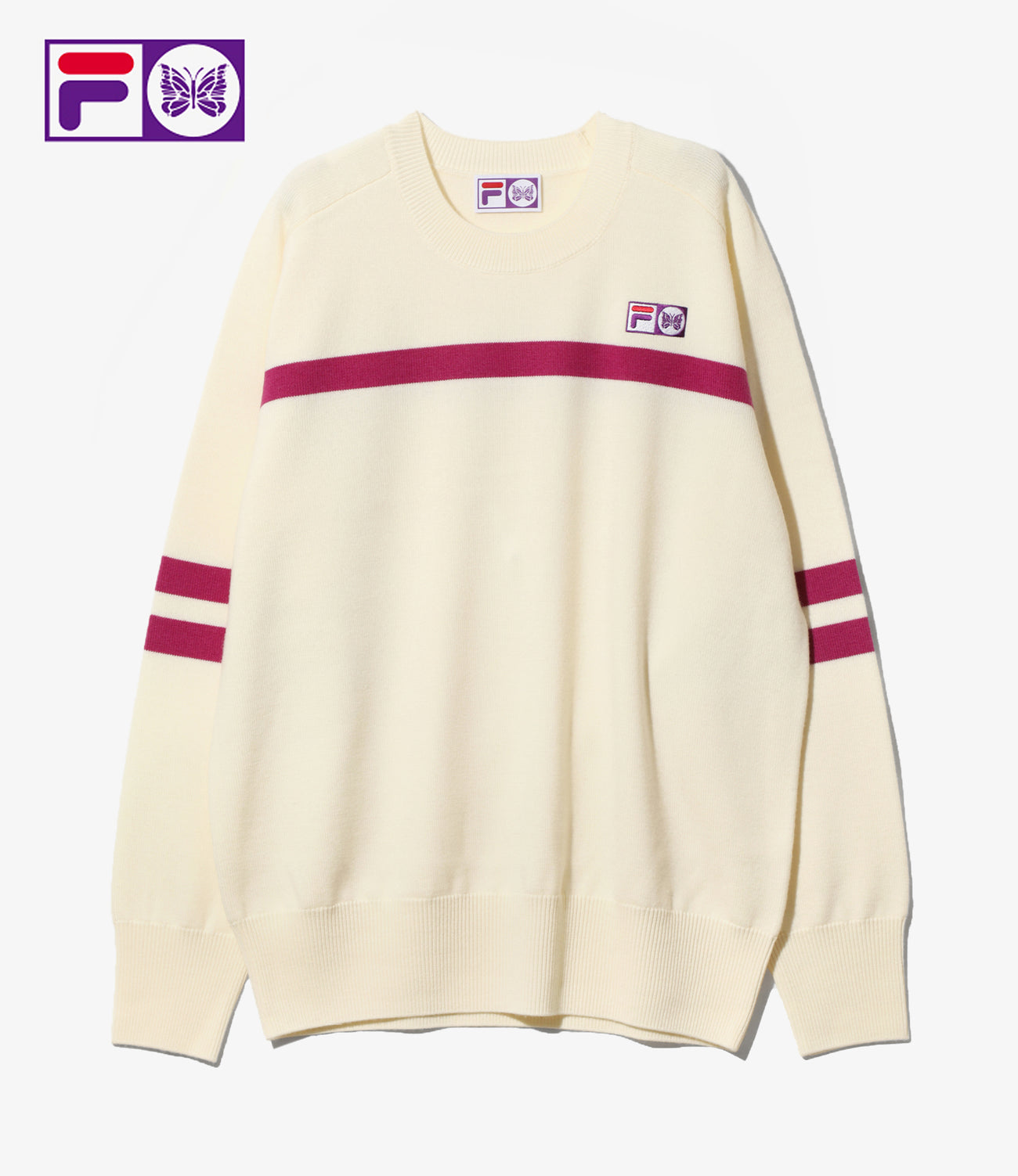 〈NEEDLES〉x〈FILA〉Heritage Sweater