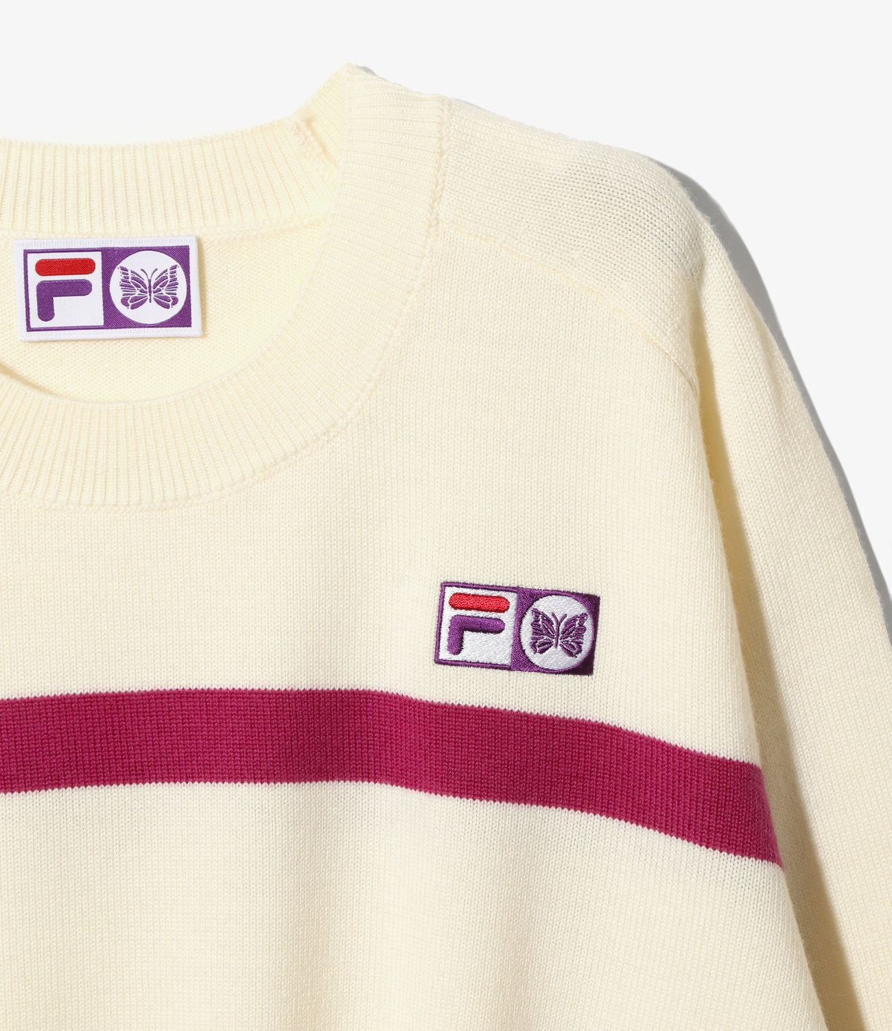 〈NEEDLES〉x〈FILA〉Heritage Sweater