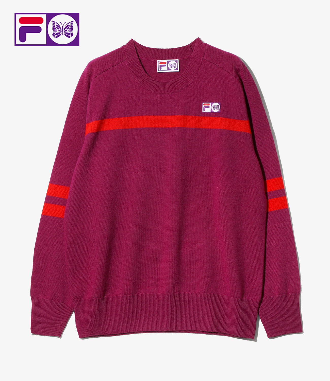〈NEEDLES〉x〈FILA〉Heritage Sweater