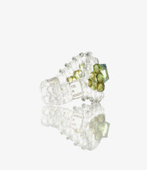 〈NEEDLES〉x〈TIE A KNOT〉Square Crystal Beads Ring