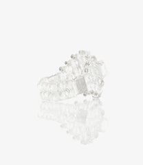 〈NEEDLES〉x〈TIE A KNOT〉Square Crystal Beads Ring