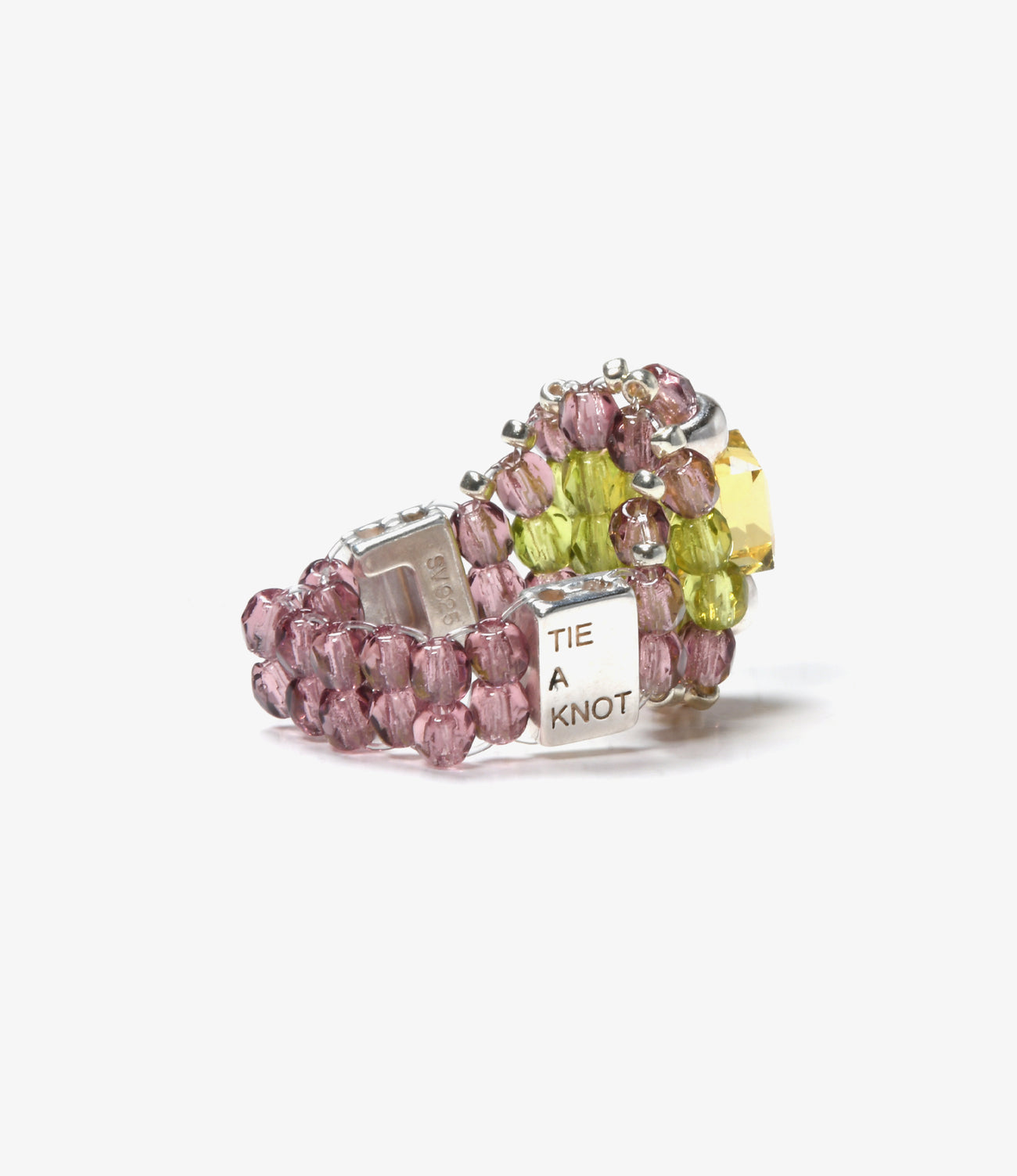 〈NEEDLES〉x〈TIE A KNOT〉Crystal Beads Ring Small