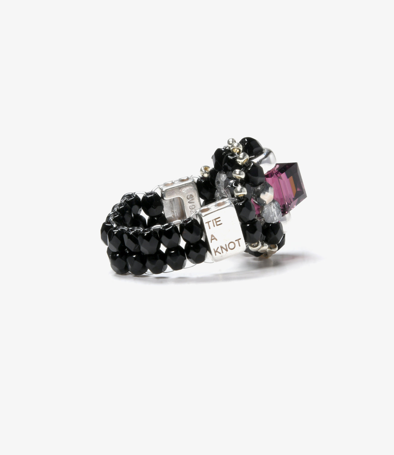〈NEEDLES〉x〈TIE A KNOT〉Crystal Beads Ring Small