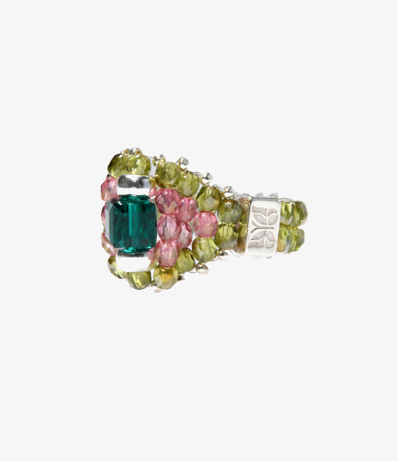 〈NEEDLES〉x〈TIE A KNOT〉Crystal Beads Ring Small