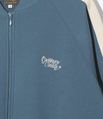 Rib Collar Track Jacket - Cotton French Terry