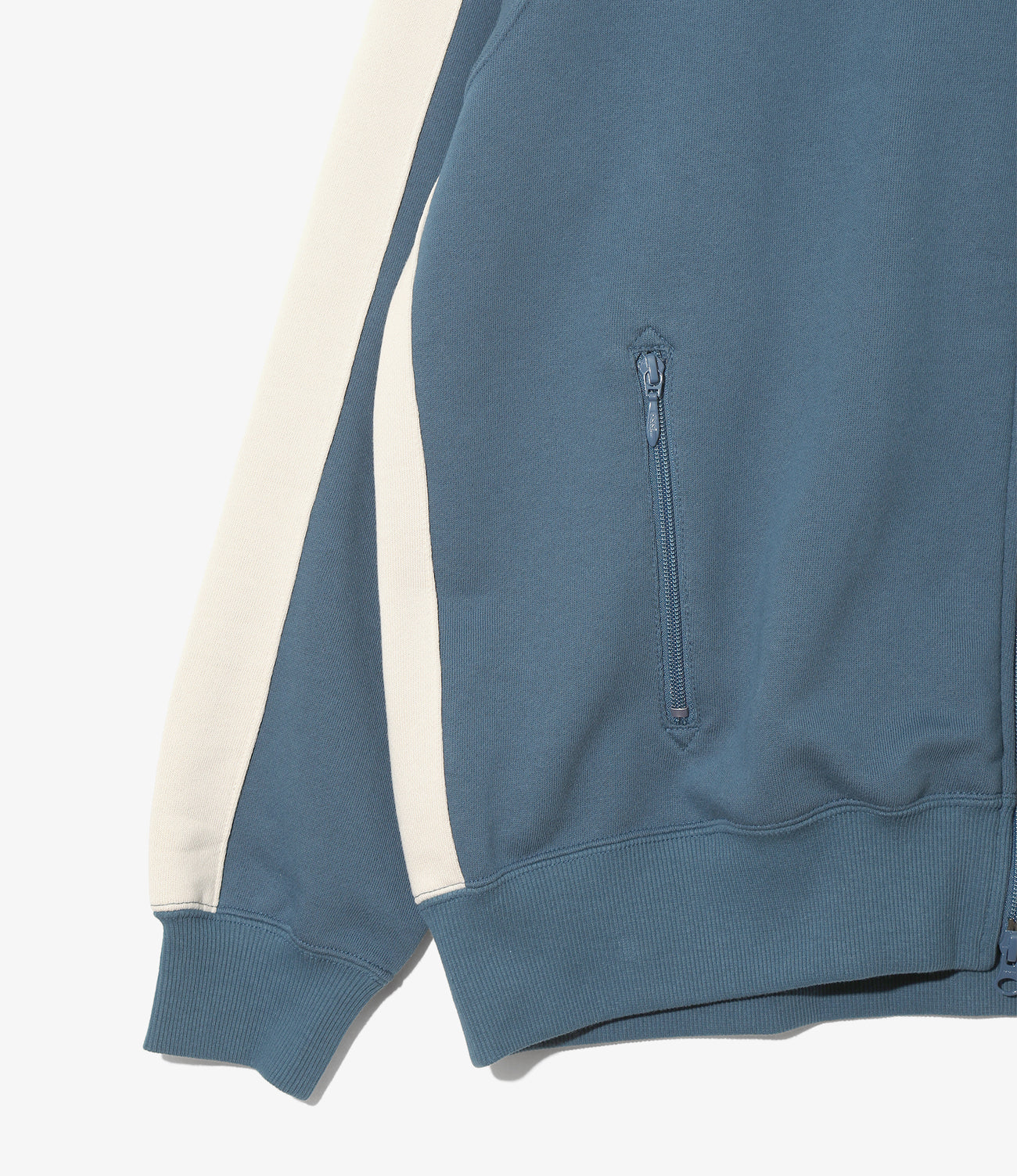 Rib Collar Track Jacket - Cotton French Terry