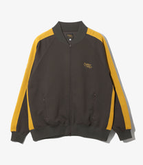 Rib Collar Track Jacket - Cotton French Terry