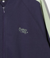 Rib Collar Track Jacket - Cotton French Terry