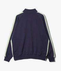 Rib Collar Track Jacket - Cotton French Terry
