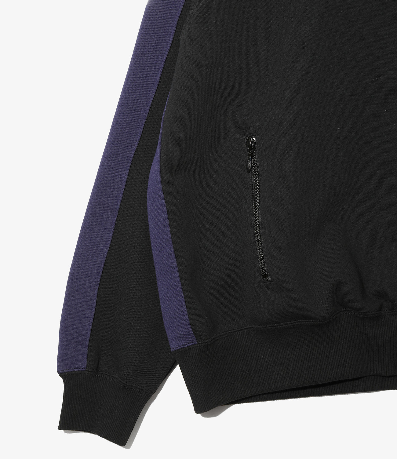 Rib Collar Track Jacket - Cotton French Terry