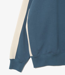 Track Crew Neck Shirt - Cotton French Terry