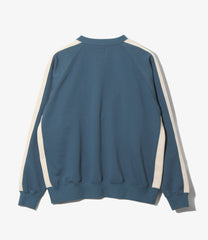 Track Crew Neck Shirt - Cotton French Terry
