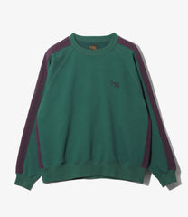 Track Crew Neck Shirt - Cotton French Terry