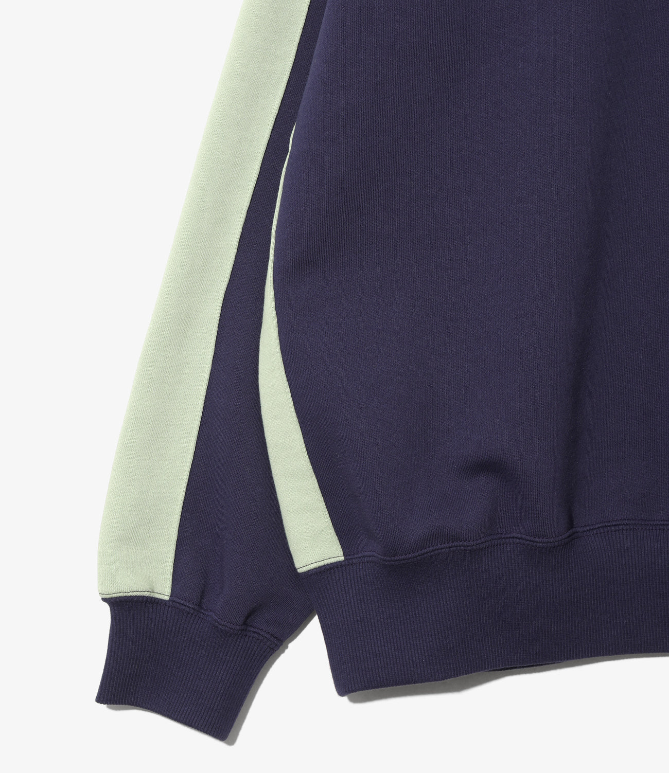 Track Crew Neck Shirt - Cotton French Terry