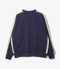 Track Crew Neck Shirt - Cotton French Terry