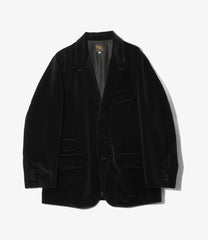 Peaked Lapel Jacket - Cotton Velvet