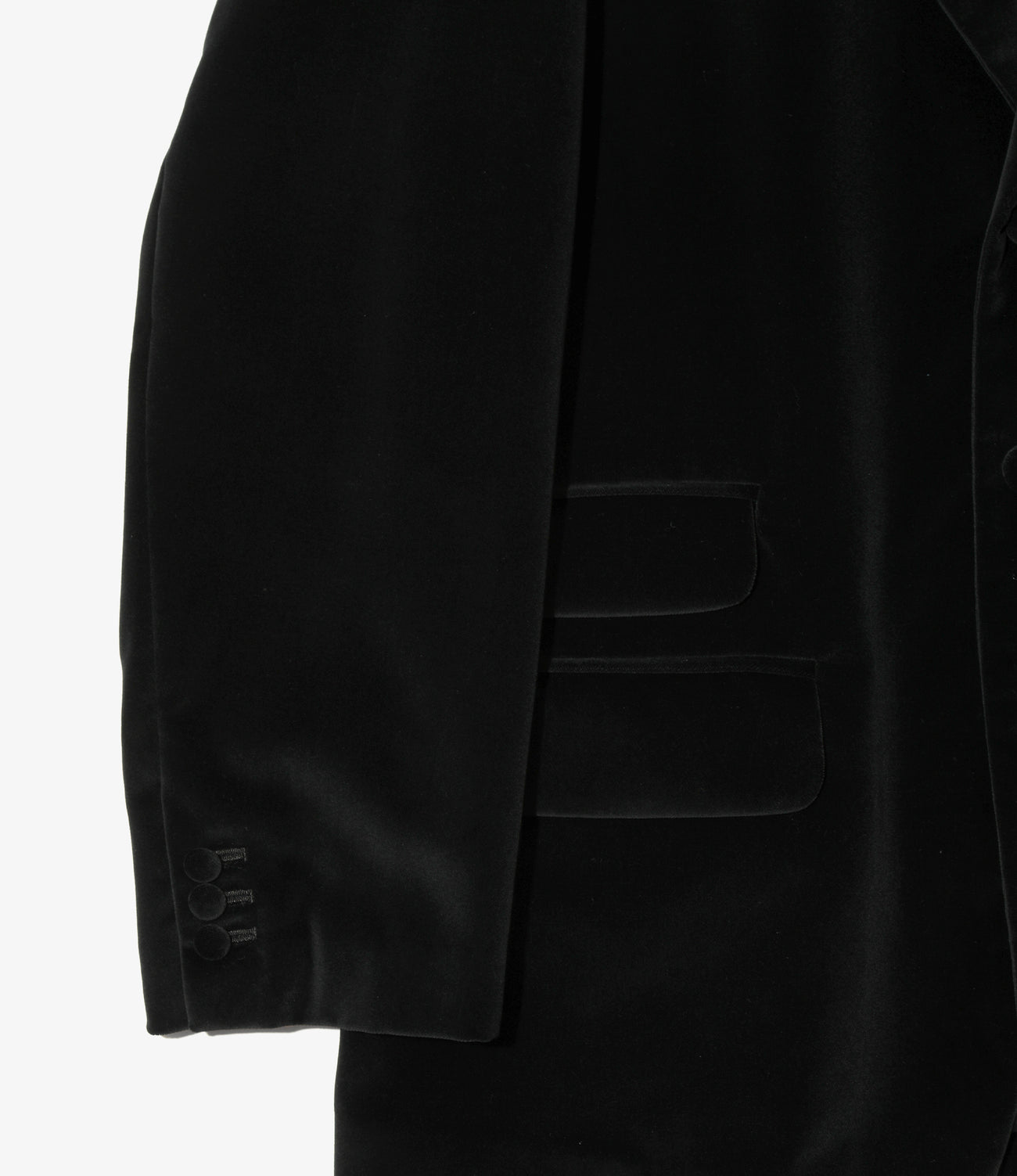 Peaked Lapel Jacket - Cotton Velvet