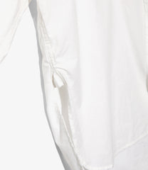 Band Collar Tuxedo Shirt-Typewriter