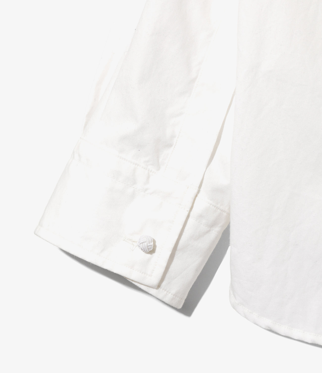 Band Collar Tuxedo Shirt-Typewriter