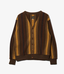 Knit Cardigan - Crepe Stripe / Gradation