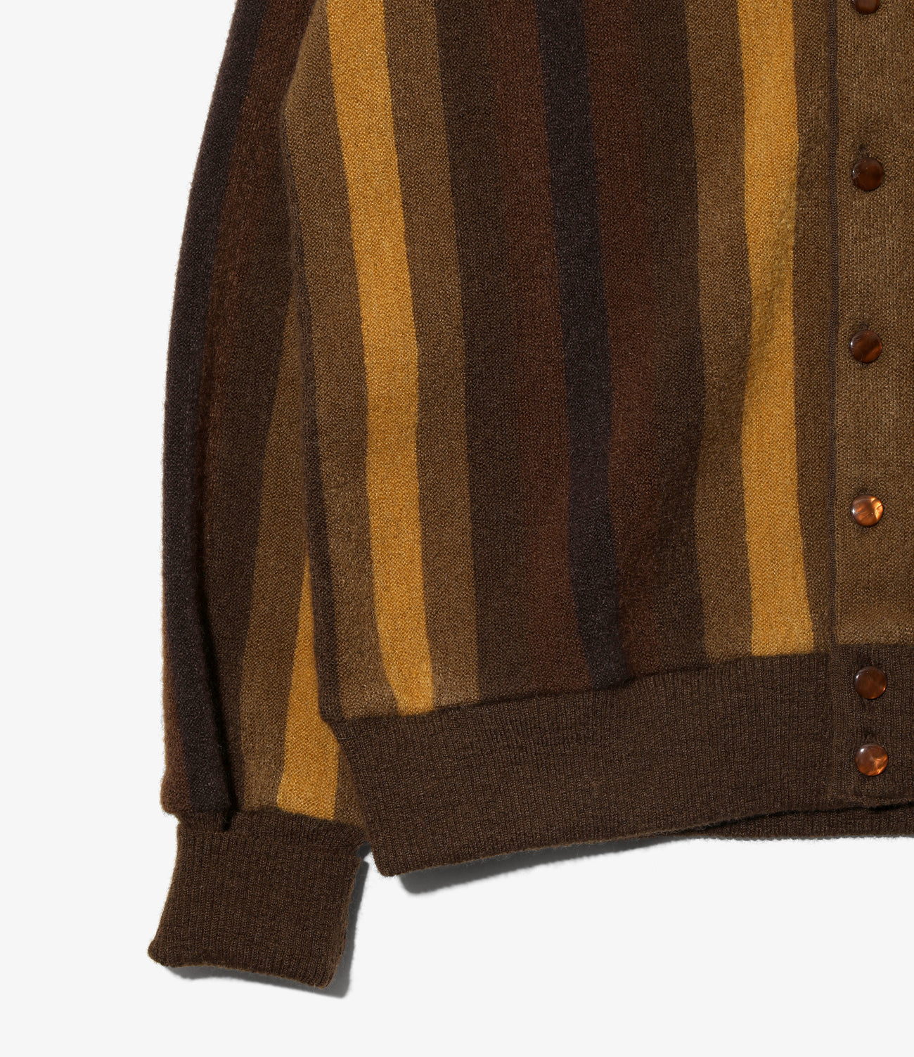 Knit Cardigan - Crepe Stripe / Gradation