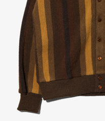Knit Cardigan - Crepe Stripe / Gradation