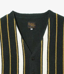 Knit Cardigan - Crepe Stripe / Front Stripe