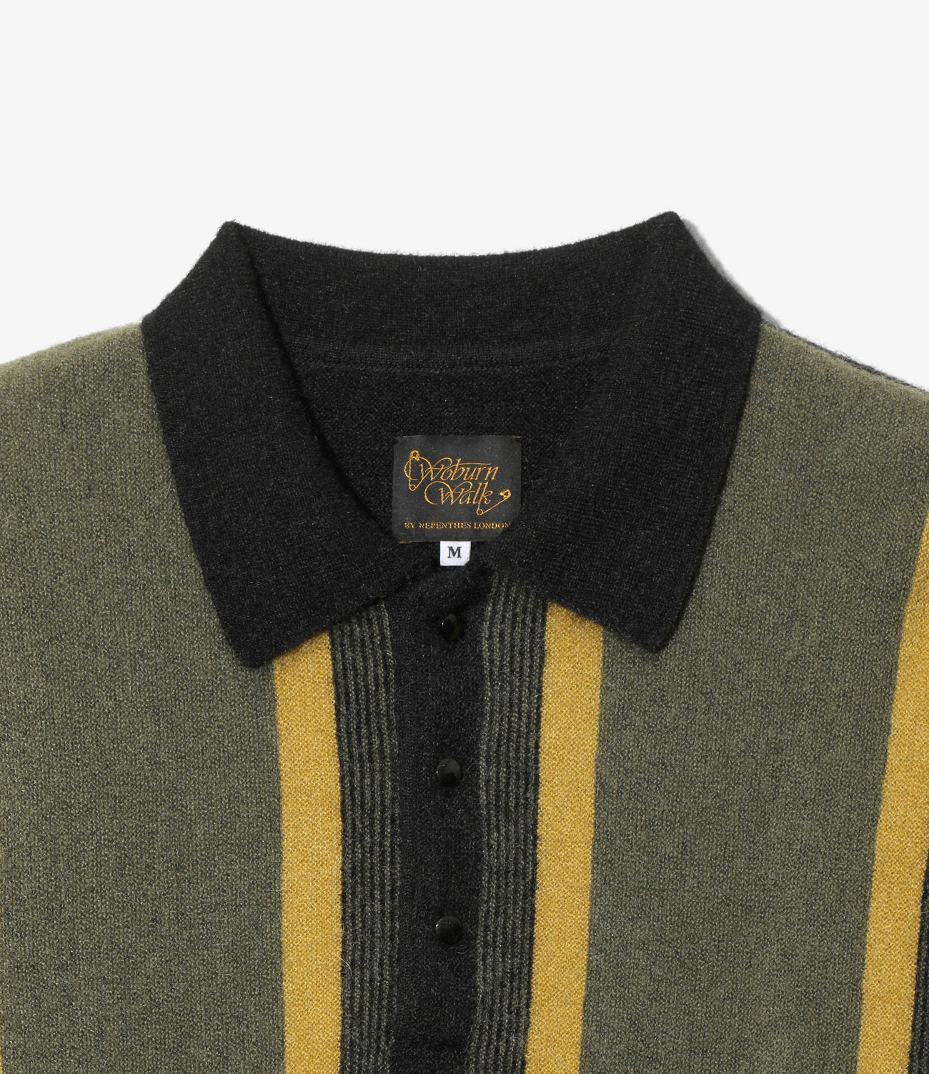 Knit Polo - Crepe Stripe / Front Thick Stripe