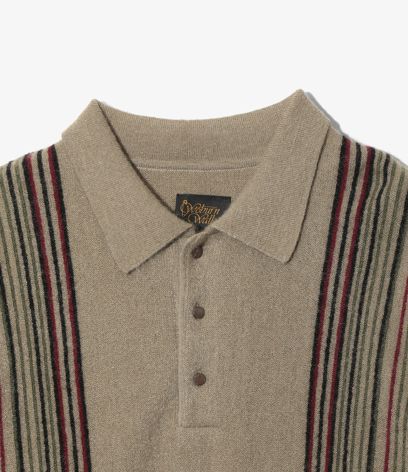 Knit Polo - Crepe Stripe / Front Thin Stripe